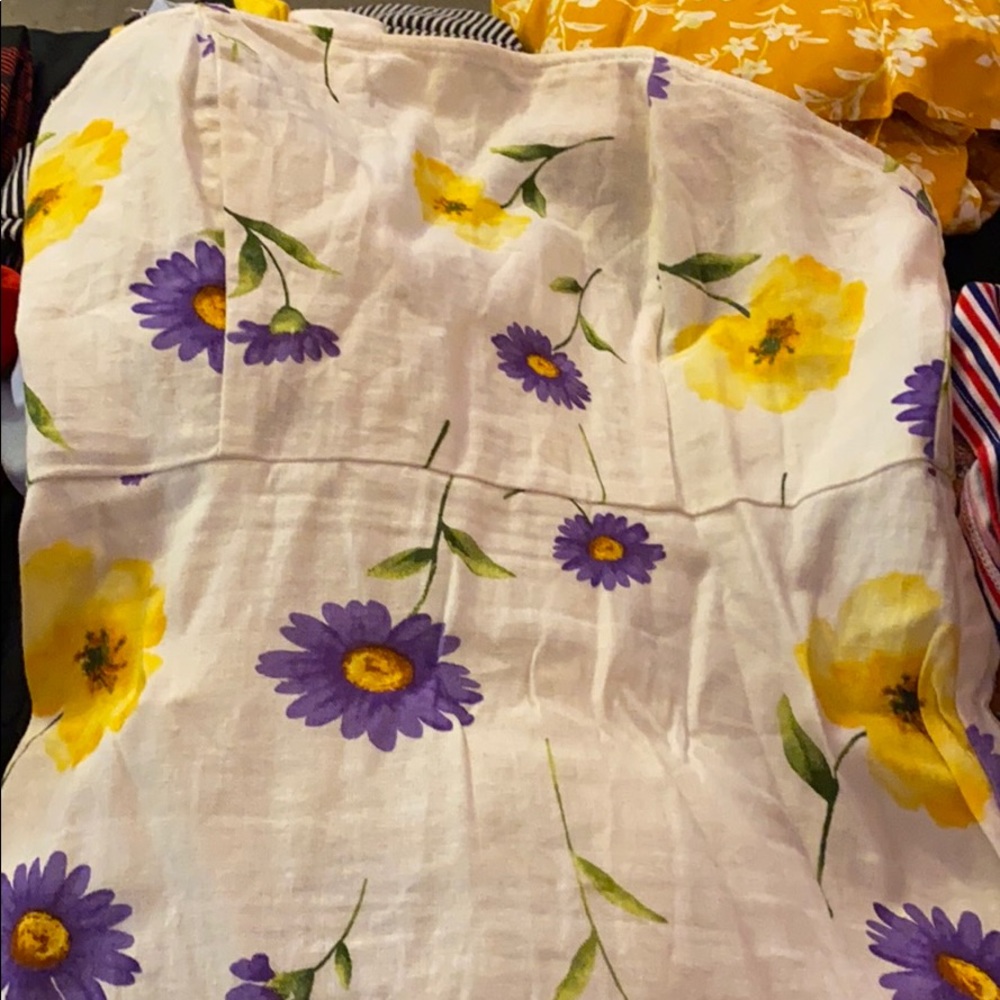 Strapless summer dress